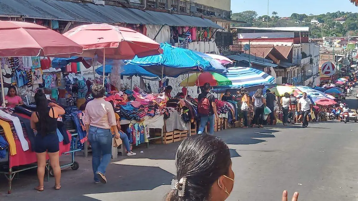 canasteras en la calle